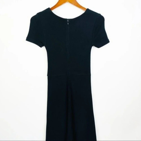 MADEWELL Gallerist Dress in Black Ponte Knit XS - Picture 5 of 8